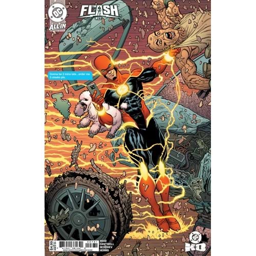 FLASH (2023) # 27 COVER C STEVE SKROCE CARD STOCK VARIANT (DC K.O.)