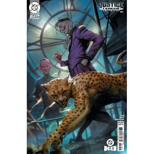JUSTICE LEAGUE UNLIMITED (2024) # 12 COVER C DERRICK CHEW CARD STOCK VARIANT (DC K.O.)