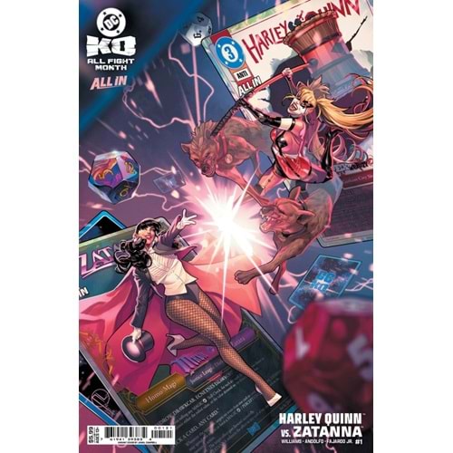 DC K.O. HARLEY QUINN VS ZATANNA #1 (ONE-SHOT) COVER C JAMAL CAMPBELL CARD STOCK VARIANT
