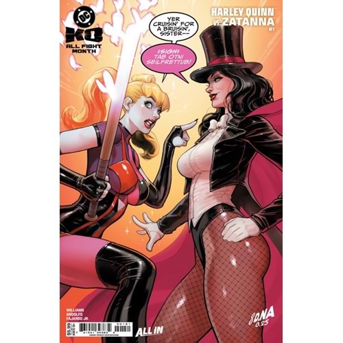 DC K.O. HARLEY QUINN VS ZATANNA #1 (ONE-SHOT) COVER E DAVID NAKAYAMA CARD STOCK VARIANT