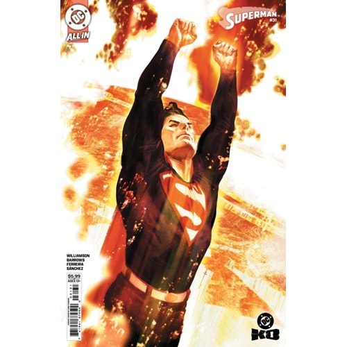 SUPERMAN (2023) # 31 COVER C SEBASTIAN FIUMARA CARD STOCK VARIANT (DC K.O.)