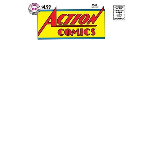 ACTION COMICS #252 FACSIMILE EDITION COVER C BLANK VARIANT
