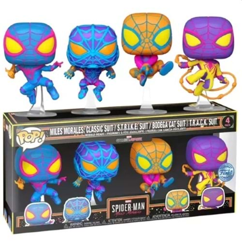 FUNKO POP COMICS SPIDER-MAN MILES MORALES 4-PACK