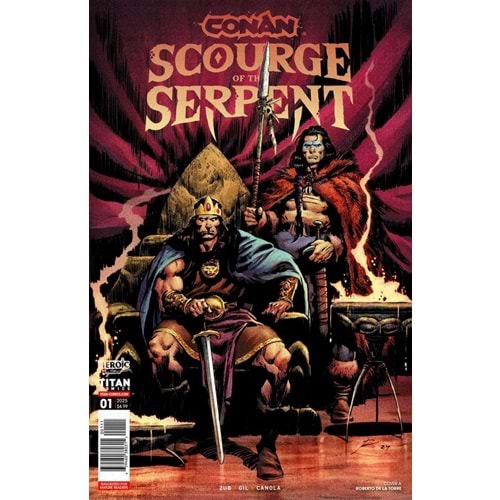 CONAN THE BARBARIAN SCOURGE OF THE SERPENT #1 (OF 4) COVER A ROBERTO DE LA TORRE