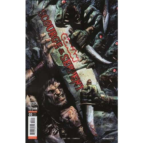 CONAN THE BARBARIAN SCOURGE OF THE SERPENT #3 (OF 4) COVER A GERARDO ZAFFINO