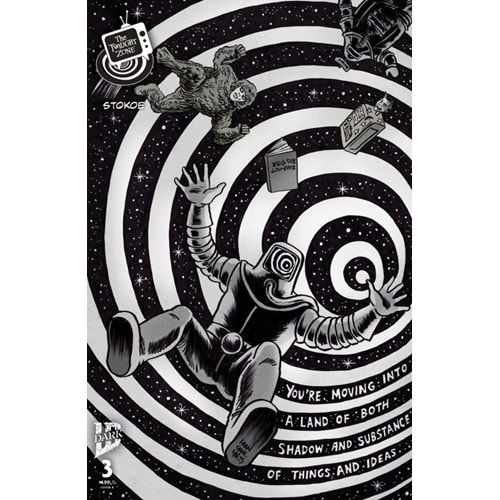 TWILIGHT ZONE (2025) #3 COVER B FRANCESCO FRANCAVILLA BLACK & WHITE CONNECTING VARIANT
