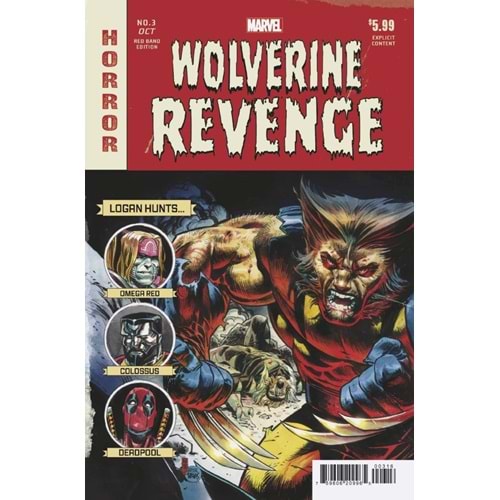 WOLVERINE REVENGE RED BAND # 3 (OF 5) 1:25 NIC KLEIN VARIANT [POLYBAGGED]