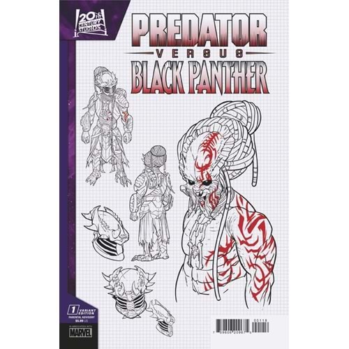 PREDATOR VS BLACK PANTHER # 1 (OF 4) 1:10 CHRIS ALLEN DESIGN VARIANT