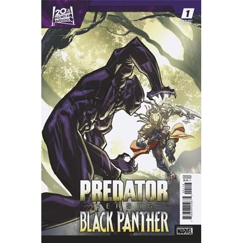 PREDATOR VS BLACK PANTHER # 1 (OF 4) 1:25 PETE WOODS VARIANT