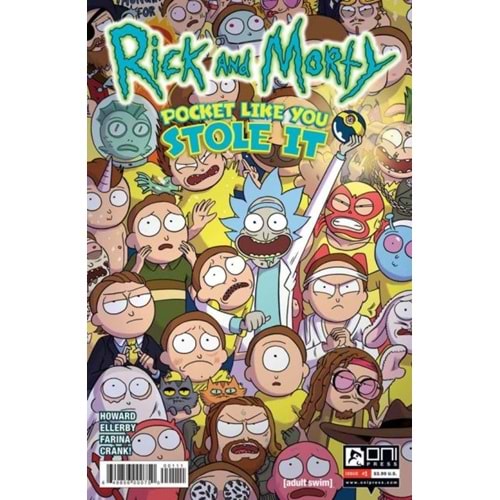 RICK AND MORTY POCKET LIKE YOU STOLE IT #1 SIGNED BY MARC ELLERBY İMZALI