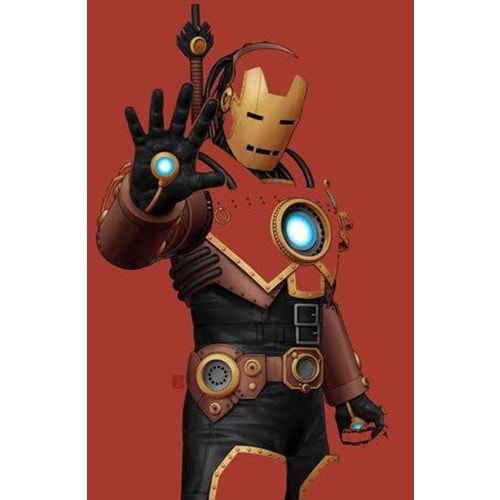 IRON MAN # 1 ITALIAN EDITION PANINI STORE EXCLUSIVE JOHN CHRISTOPHER TYLER NEGATIVE SPACE VARIANT
