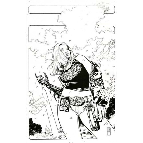 WITCHBLADE (1995) # 136 WASHINGTON DC COMICON 2010 EXCLUSIVE J. G. JONES B&W VIRGIN VARIANT