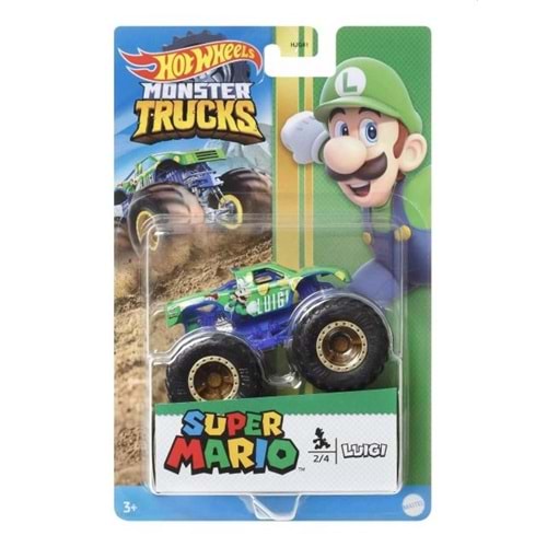 HOT WHEELS MONSTER TRUCKS SUPER MARIO - LUIGI