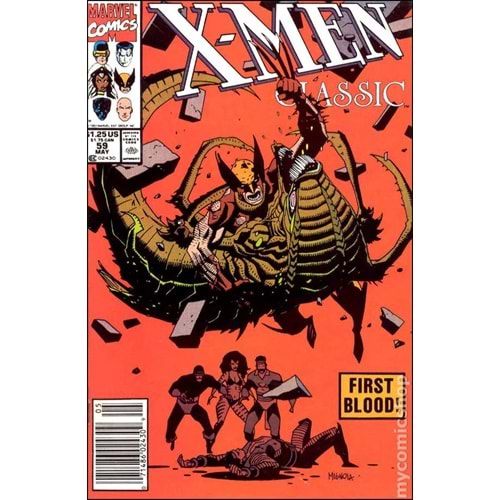 X-MEN CLASSIC (1986) #59 NEWSSTAND F