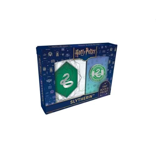 HARRY POTTER SLYTHERIN TINY BOOK & PIN SET