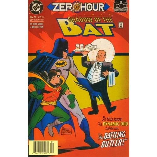 BATMAN SHADOW OF THE BAT # 31 NEWSSTAND F (ARKA SAYFADA FİYAT ETİKETİ VAR)