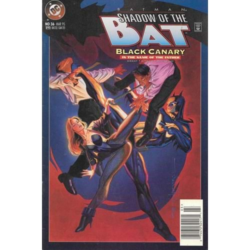 BATMAN SHADOW OF THE BAT # 36 NEWSSTAND (ARKA SAYFADA FİYAT ETİKETİ VAR)