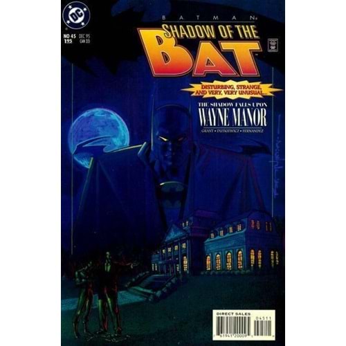 BATMAN SHADOW OF THE BAT # 45 NEWSSTAND (ARKA SAYFADA FİYAT ETİKETİ VAR)
