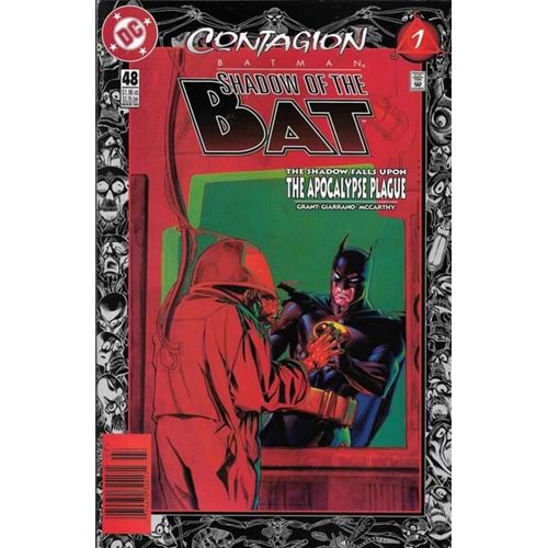 BATMAN SHADOW OF THE BAT # 48 NEWSSTAND (ARKA SAYFADA FİYAT ETİKETİ VAR)