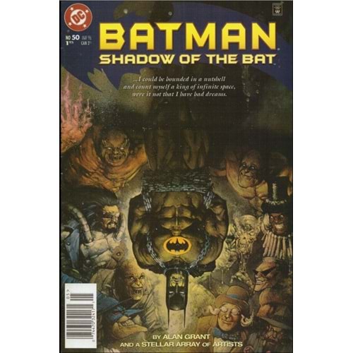 BATMAN SHADOW OF THE BAT # 50 NEWSSTAND (ARKA SAYFADA FİYAT ETİKETİ VAR)