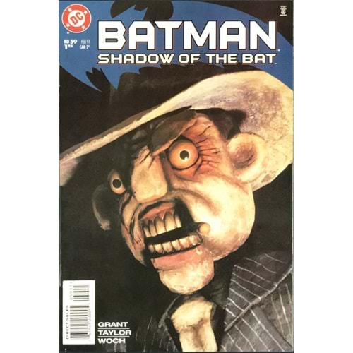 BATMAN SHADOW OF THE BAT # 59 NEWSSTAND (ARKA SAYFADA FİYAT ETİKETİ VAR)