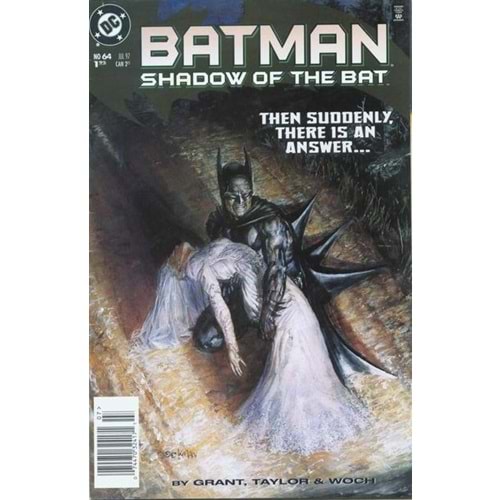 BATMAN SHADOW OF THE BAT # 64 NEWSSTAND (ARKA SAYFADA FİYAT ETİKETİ VAR)