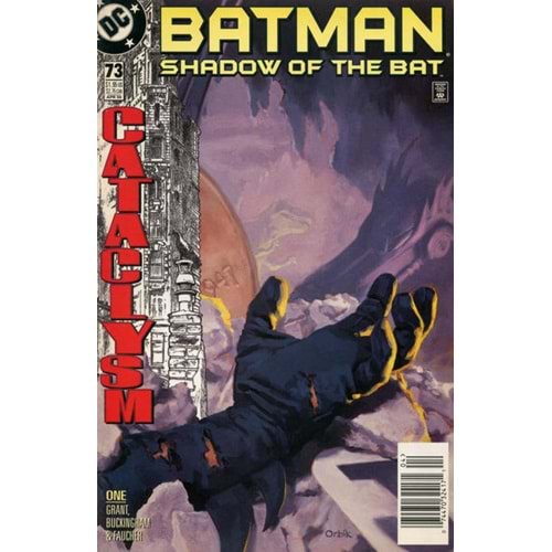 BATMAN SHADOW OF THE BAT # 73 NEWSSTAND (ARKA SAYFADA FİYAT ETİKETİ VAR)