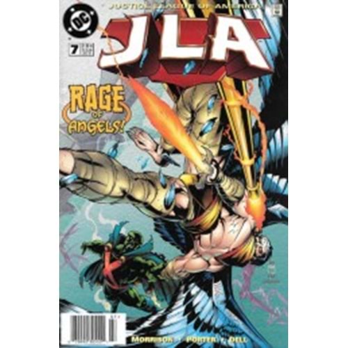 JLA (1997) # 7 NEWSSTAND (ARKA SAYFADA FİYAT ETİKETİ VAR)