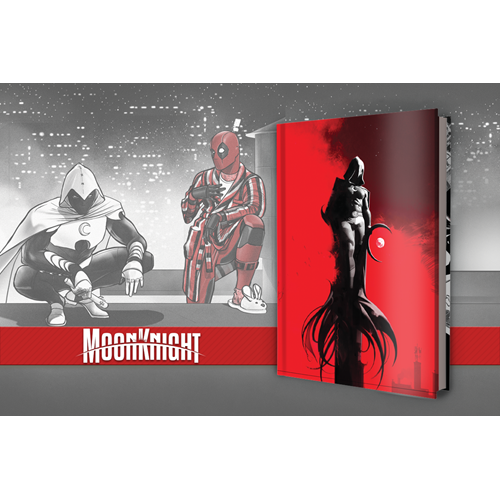 MOON KNIGHT SİYAH BEYAZ VE KAN SERT KAPAK