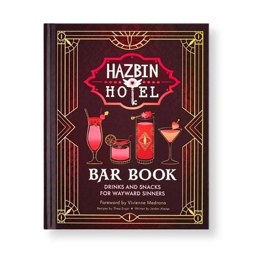 HAZBIN HOTEL BAR BOOK DRINKS AND SNACKS FOR WAYWARD SINNERS HC