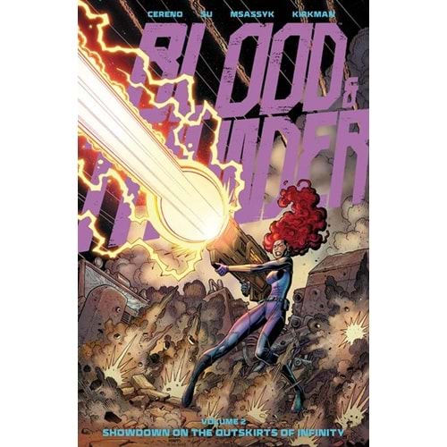 BLOOD & THUNDER VOL 2 SHOWDOWN ON THE OUTSKIRTS OF HUMANITY TPB DIRECT MARKET EXCLUSIVE ARTHUR ADAMS & MSASSYK COVER