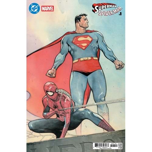 DC MARVEL SUPERMAN SPIDER-MAN #1 (ONE-SHOT) COVER E OLIVIER COIPEL CARD STOCK VARIANT