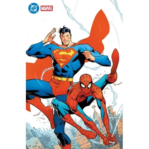 DC MARVEL SUPERMAN SPIDER-MAN #1 (ONE-SHOT) COVER Y JORGE JIMENEZ FOIL VARIANT
