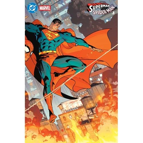 DC MARVEL SUPERMAN SPIDER-MAN #1 (ONE-SHOT) COVER X JORGE JIMENEZ WRAPAROUND CARD STOCK VARIANT