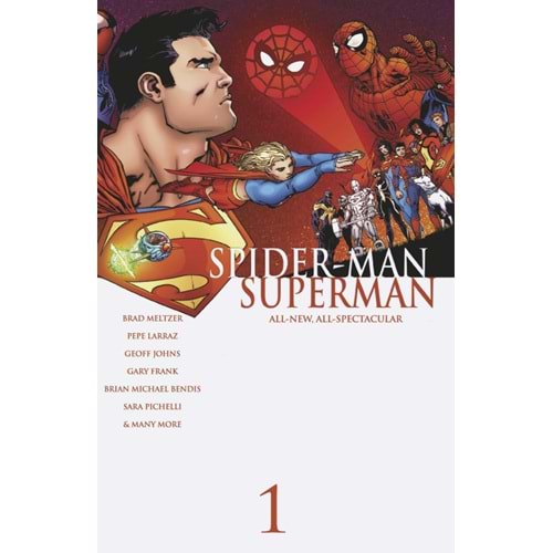 MARVEL DC SPIDER-MAN SUPERMAN #1 1:25 GIUSEPPE CAMUNCOLI HOMAGE WRAPAROUND VARIANT