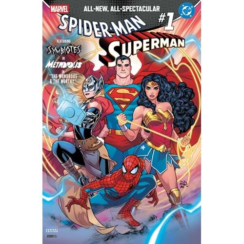 MARVEL DC SPIDER-MAN SUPERMAN #1 RUSSELL DAUTERMAN VARIANT