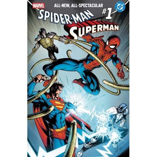 MARVEL DC SPIDER-MAN SUPERMAN #1 MARK BAGLEY FOIL VARIANT