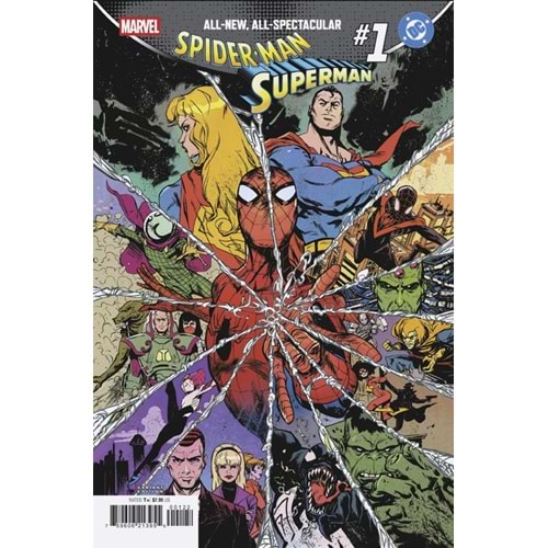 MARVEL DC SPIDER-MAN SUPERMAN #1 SANFORD GREENE HOMAGE VARIANT