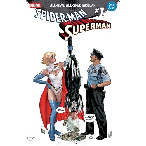 MARVEL DC SPIDER-MAN SUPERMAN #1 ADAM HUGHES VARIANT