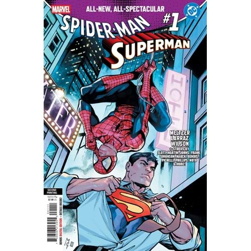 MARVEL DC SPIDER-MAN SUPERMAN #1 SECOND PRINTING MARTIN COCCOLO VARIANT