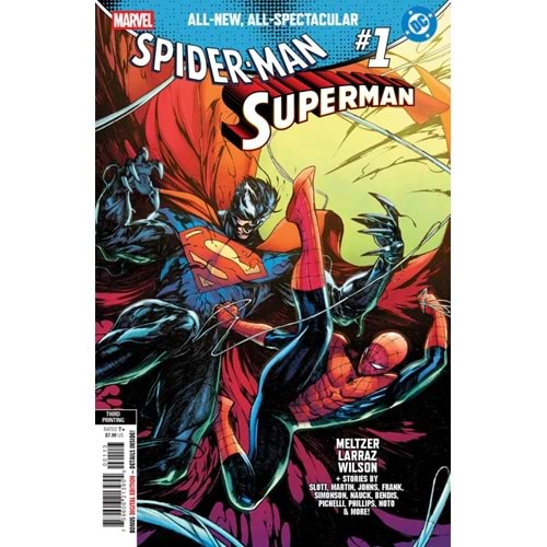 MARVEL DC SPIDER-MAN SUPERMAN #1 THIRD PRINTING ALESSANDRO CAPPUCCIO VARIANT