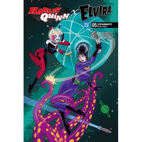 HARLEY QUINN X ELVIRA #5 COVER A AMANDA CONNER TENTACLES