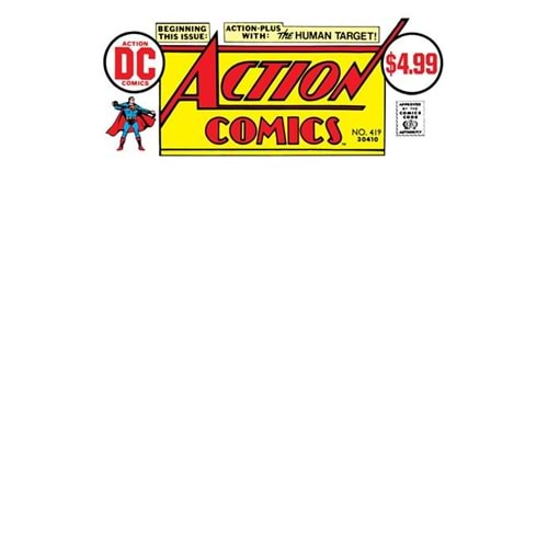 ACTION COMICS #419 FACSIMILE EDITION COVER C BLANK CARD STOCK VARIANT