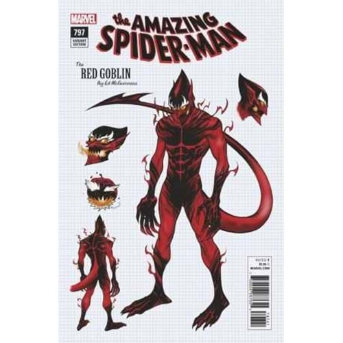 AMAZING SPIDER-MAN # 797 1:10 MCGUINNESS DESIGN VARIANT