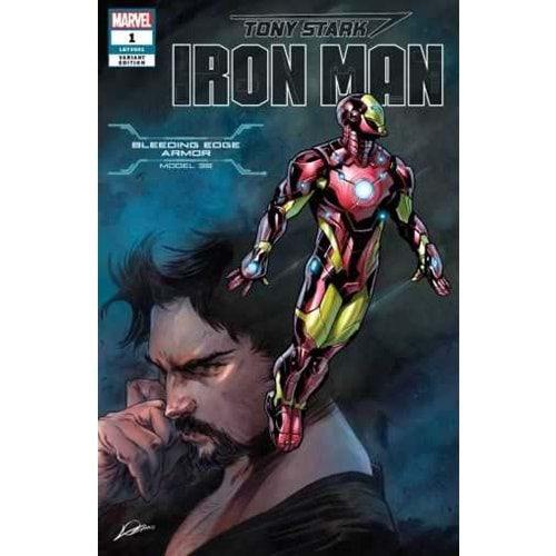 TONY STARK IRON MAN # 1 BLEEDING EDGE ARMOR VARIANT