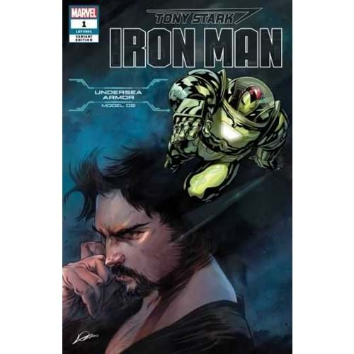 TONY STARK IRON MAN # 1 UNDERSEA ARMOR VARIANT