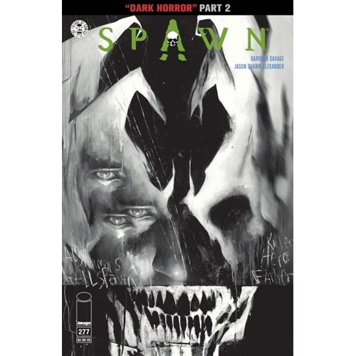 SPAWN # 277 COVER B ALEXANDER BLACK & WHITE