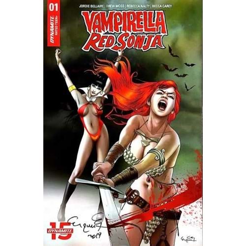 VAMPIRELLA RED SONJA # 1 ERGÜN GÜNDÜZ PARALEL EVREN EXCLUSIVE VARIANT ERGÜN GÜNDÜZ İMZALI