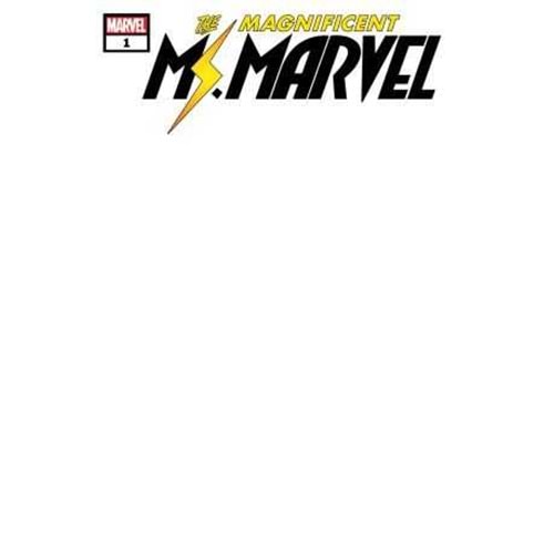 MAGNIFICENT MS MARVEL # 1 BLANK VARIANT