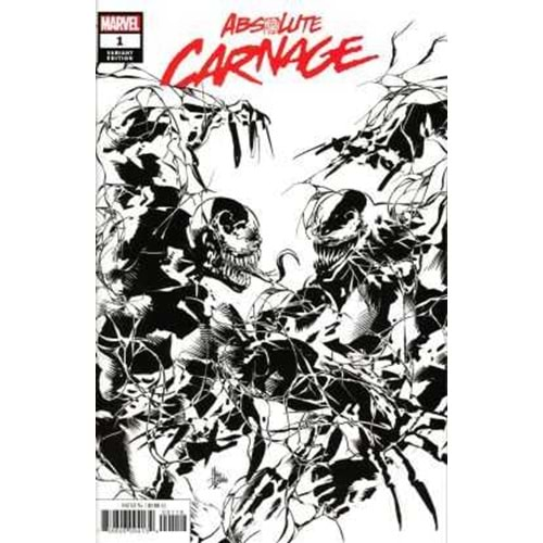 ABSOLUTE CARNAGE # 1 DEODATO PARTY BLACK AND WHITE VARIANT